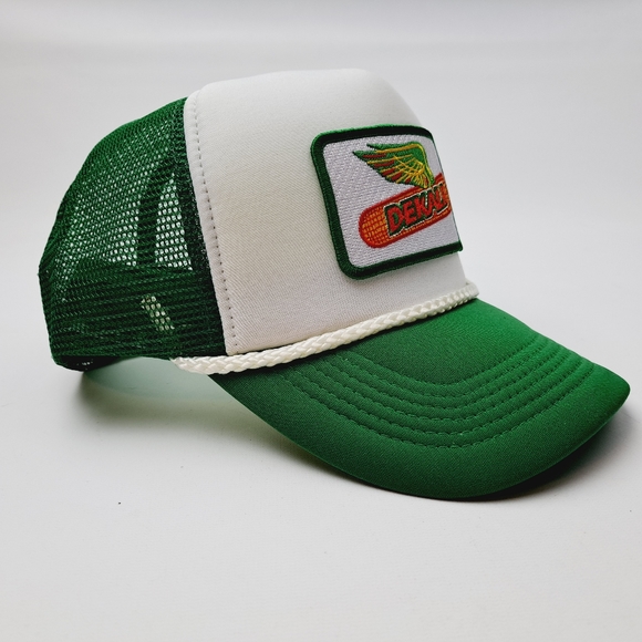 Dekalb Embroidered Patch Trucker Mesh Snapback Cap Hat - Picture 3 of 4